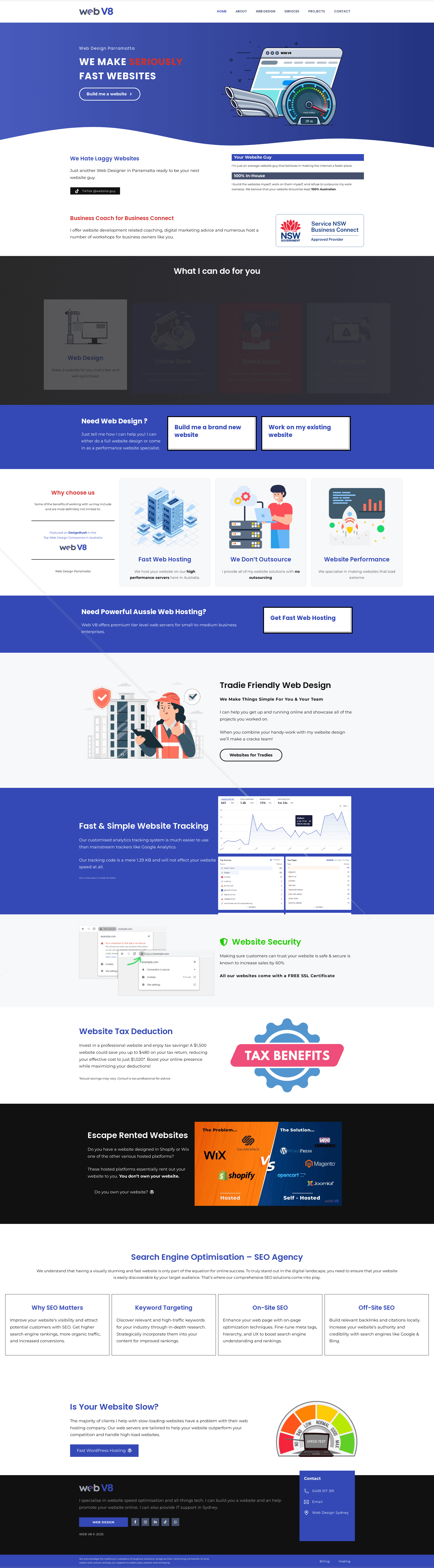 Web v8 performance web design parramatta (1)