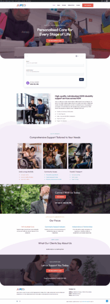 Jdss.com.au website Jupzo Disability Support Services NDIS